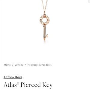 Diamond Tiffany Key *Rose Gold w/ Box & Bow*